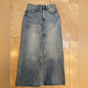 Pistola Women’s Alice High Rise Midi Jean Skirt- New With Tags